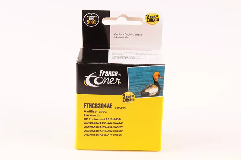 Cartouche d'encre FranceToner équivalent à HP 110 (CB304AE) - 3 COULEURS - Format Standard