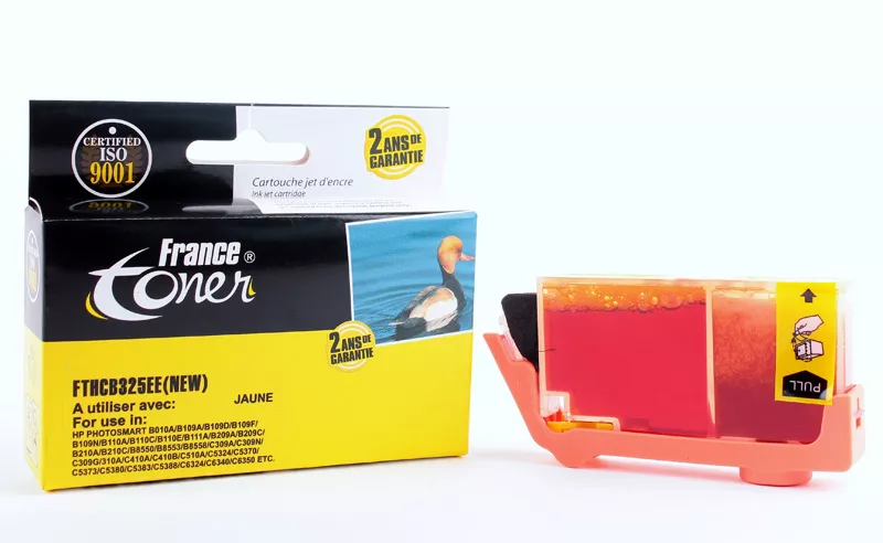 Cartouche d'encre FranceToner équivalent à HP 364XL (CB325EE) - JAUNE - Format XL