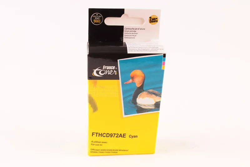 Cartouche d'encre FranceToner équivalent à HP 920XL (CD972AE) - CYAN (bleu) - Format XL