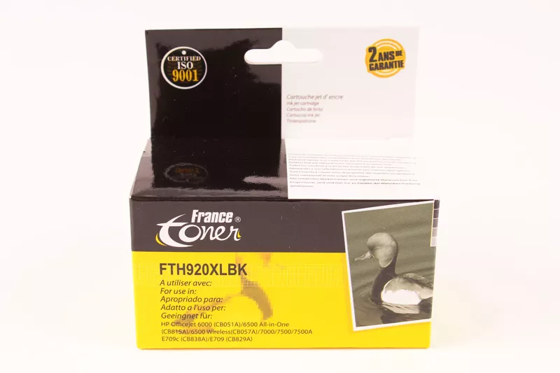 Cartouche d'encre FranceToner équivalent à HP 920XL (CD975AE) - NOIR - Format Standard