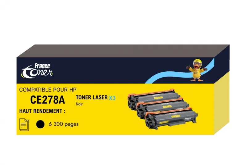 Pack de 3 toners compatibles FranceToner équiva...