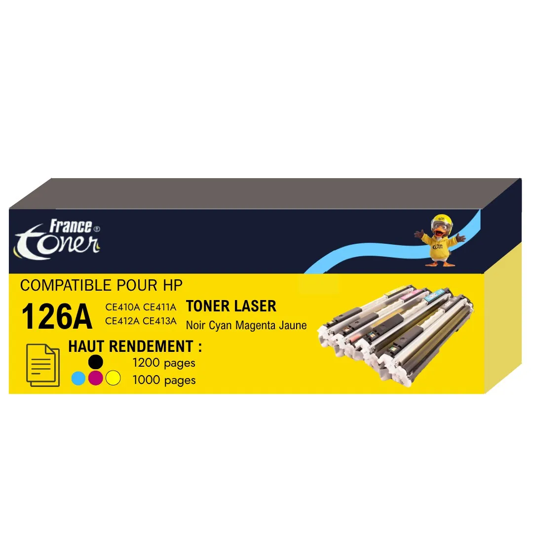 Pack de 4 toners compatibles FranceToner équiva...