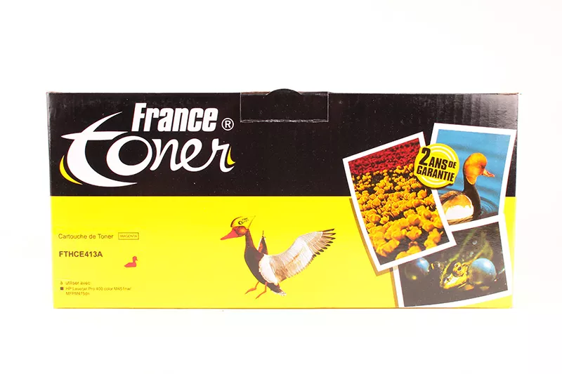 Toner FranceToner équivalent à HP 305A (CE413A) - MAGENTA (rouge) - Format Standard