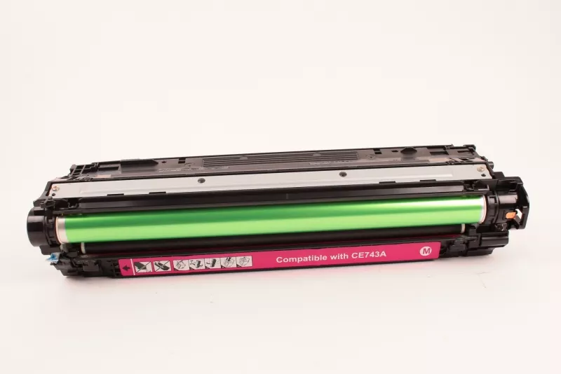 Toner FranceToner équivalent à HP CE743 (CE743A) - MAGENTA (rouge) - Format Standard