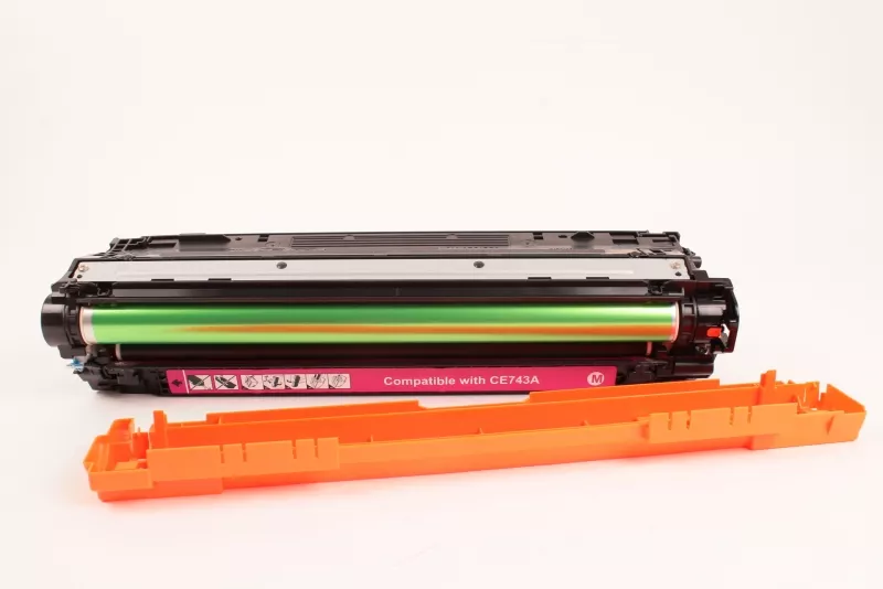 Toner FranceToner équivalent à HP CE743 (CE743A) - MAGENTA (rouge) - Format Standard