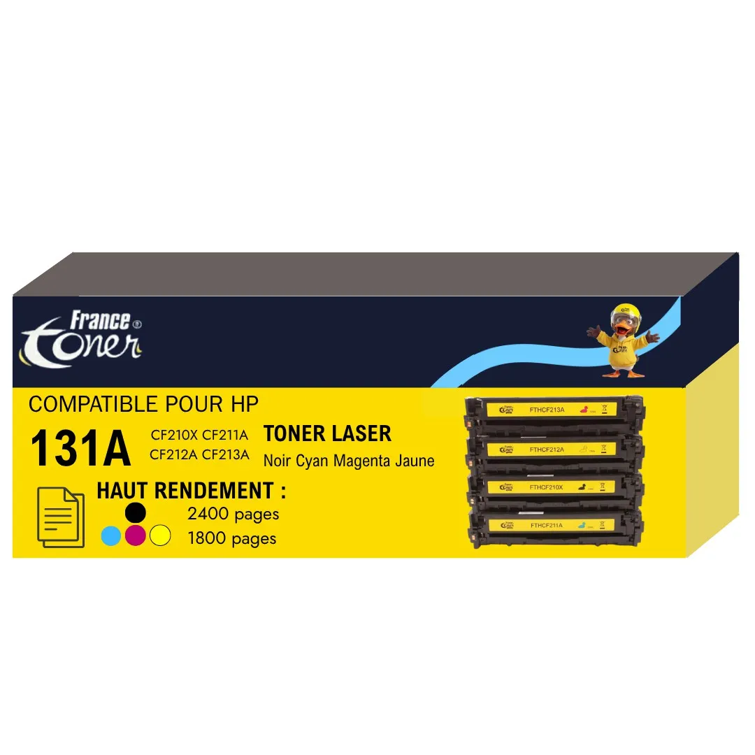 Pack de 4 toners FranceToner équivalent à HP 13...