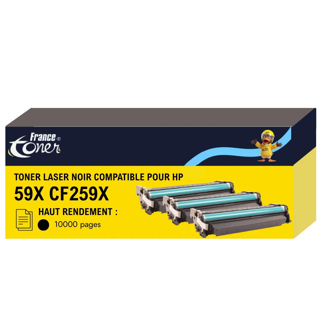 Pack de 3 toners compatibles FranceToner équiva...