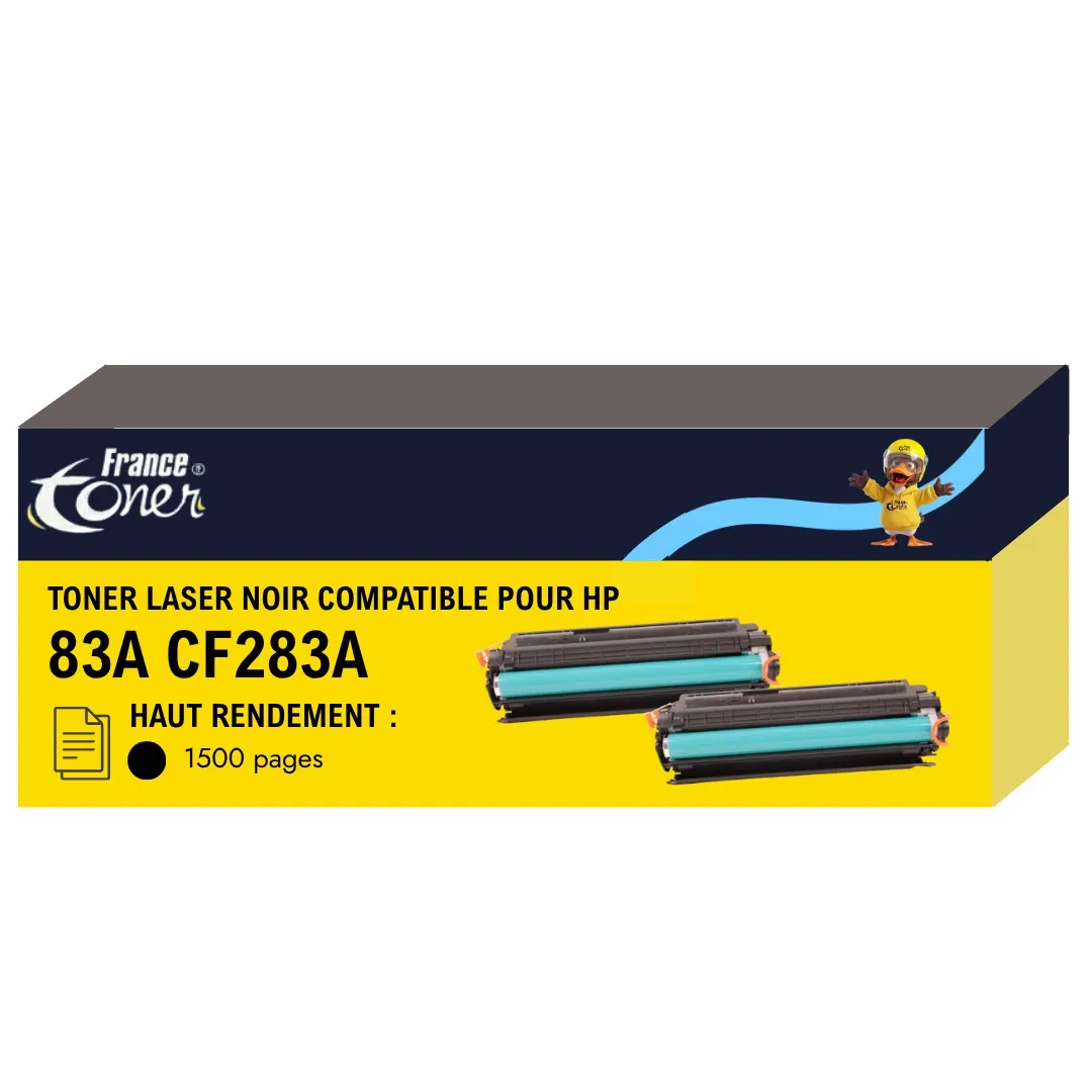 Pack de 2 toners FranceToner équivalent à HP 83...