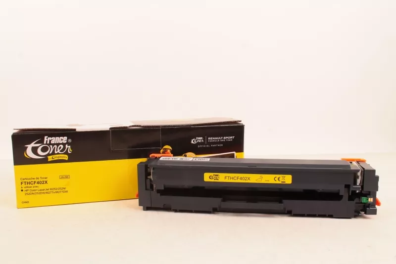 Toner FranceToner équivalent à HP 201X (CF402X) - JAUNE - Format XL
