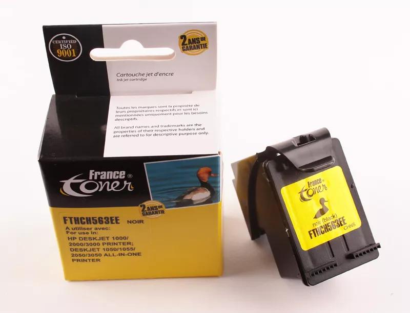 Cartouche d'encre FranceToner équivalent à HP 301XL (CH563EE) - NOIR - Format XL
