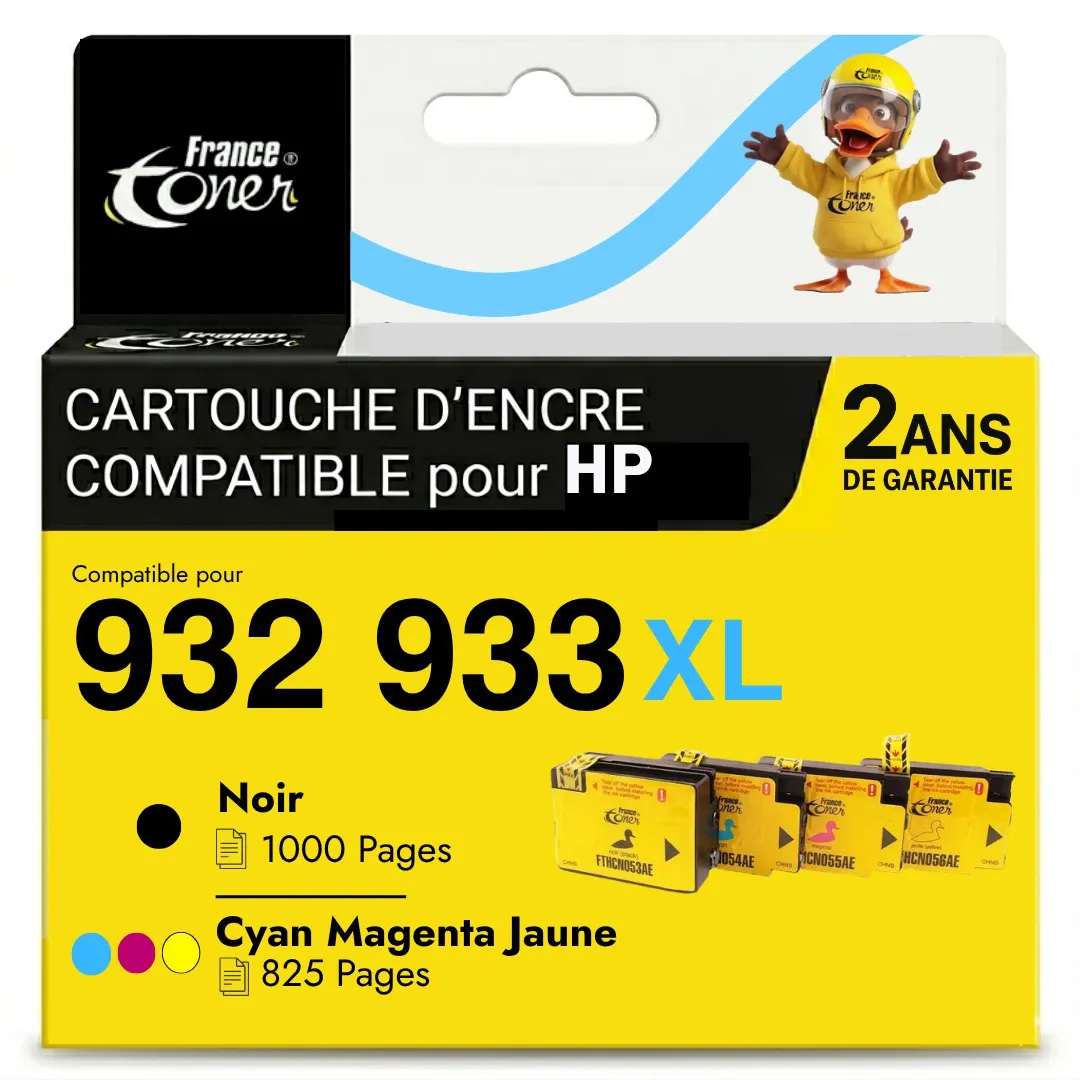 Pack de 4 cartouches d'encre compatibles France...