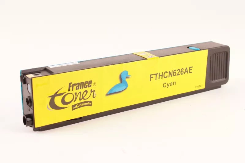 Cartouche d'encre FranceToner équivalent à HP 971XL (CN626AE) - CYAN (bleu) - Format XL