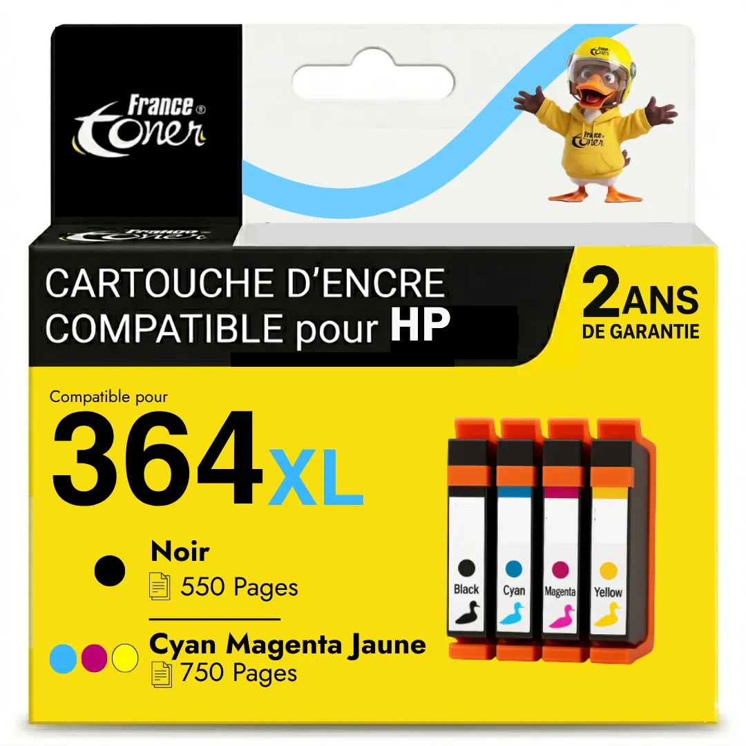 Pack de 4 cartouches d'encre compatibles France...