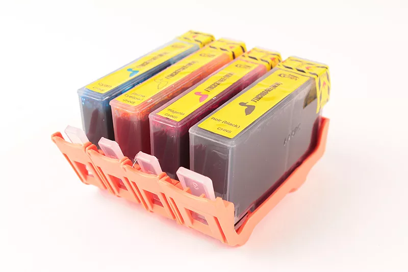 Pack de 4 cartouches d'encre FranceToner équivalent à HP 364XL (CZ676EE) - 4 COULEURS - Format XL