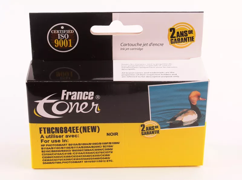 Cartouche d'encre FranceToner équivalent à HP 364XL (CN684EE) - NOIR - Format XL