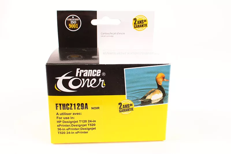 Cartouche d'encre FranceToner équivalent à HP 711 (CZ129A) - NOIR - Format Standard