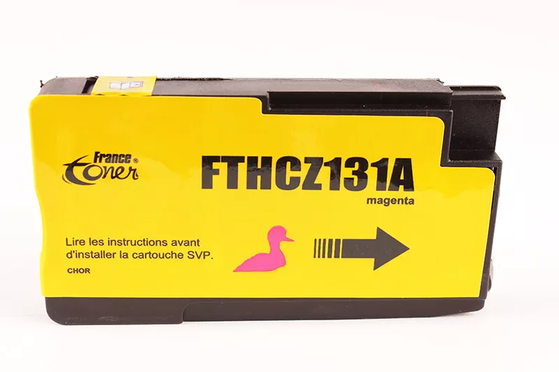 Cartouche d'encre FranceToner équivalent à HP 711 (CZ131A) - MAGENTA (rouge) - Format Standard