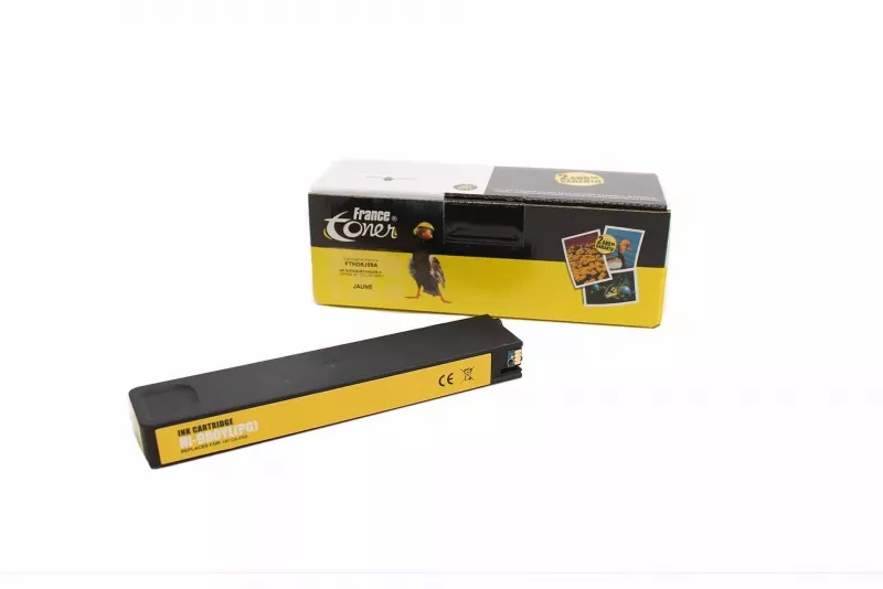 Cartouche d'encre FranceToner équivalent à HP 980 (D8J09A) - JAUNE - Format Standard