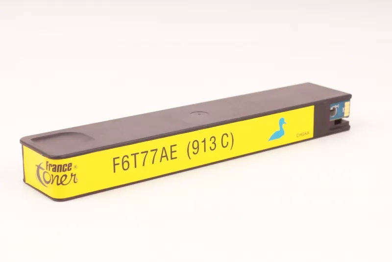 Cartouche d'encre FranceToner équivalent à HP 913A (F6T77AE) - CYAN (bleu) - Format Standard