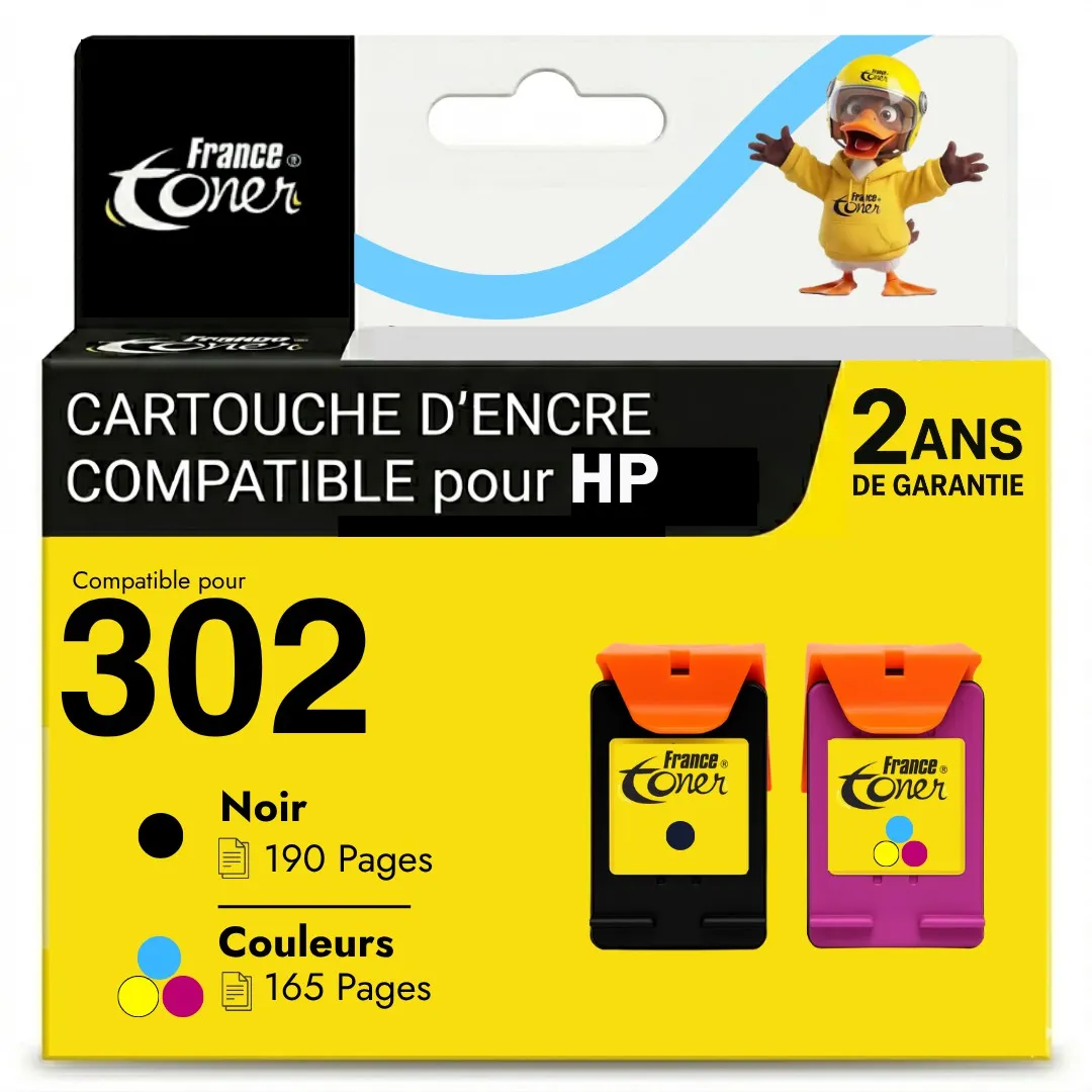 Pack de 2 cartouches d'encre compatibles France...