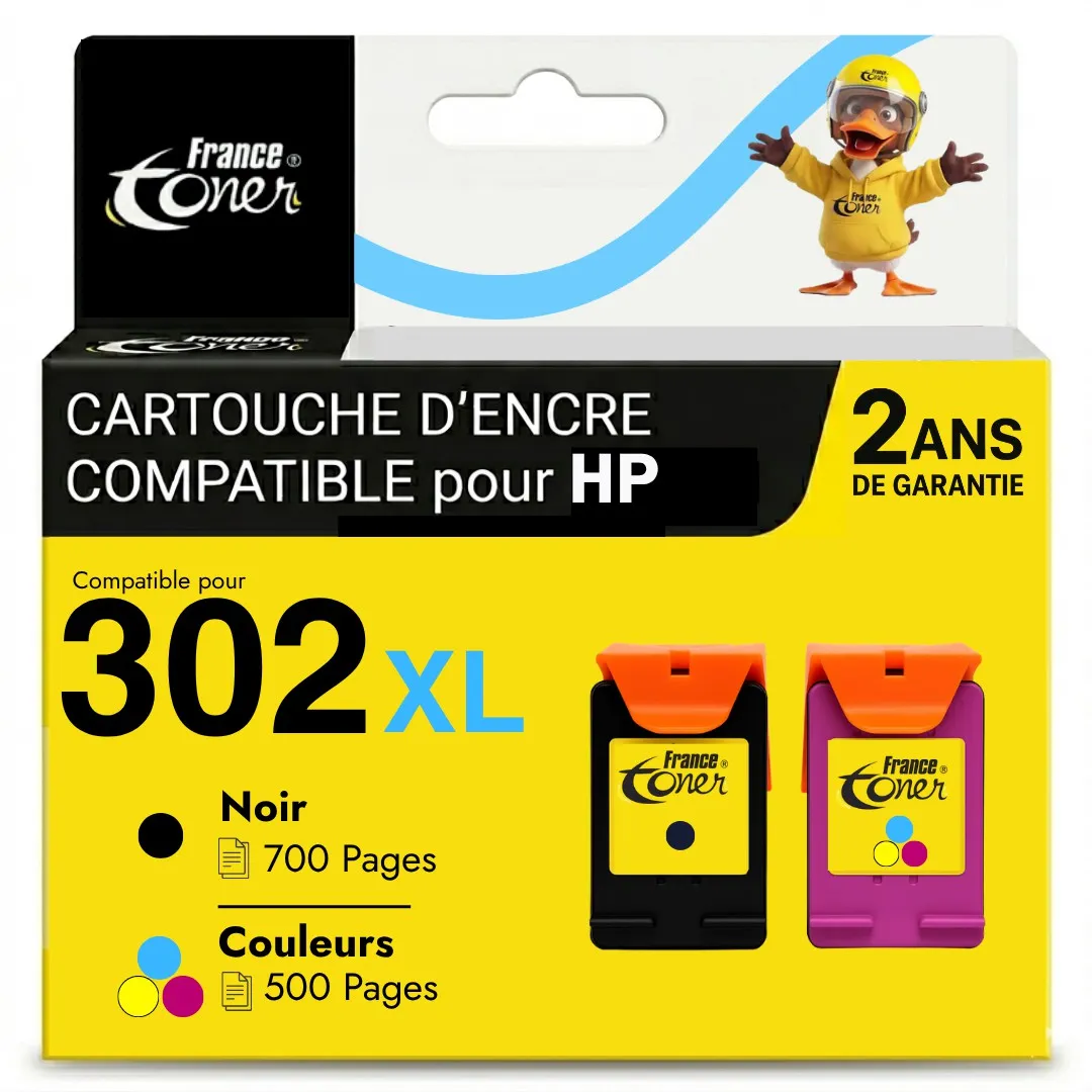 Pack de 2 cartouches d'encre compatibles France...