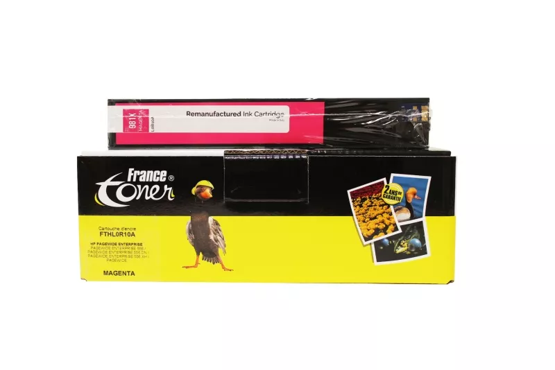 Cartouche d'encre FranceToner équivalent à HP 981X (L0R10A) - MAGENTA (rouge) - Format XL