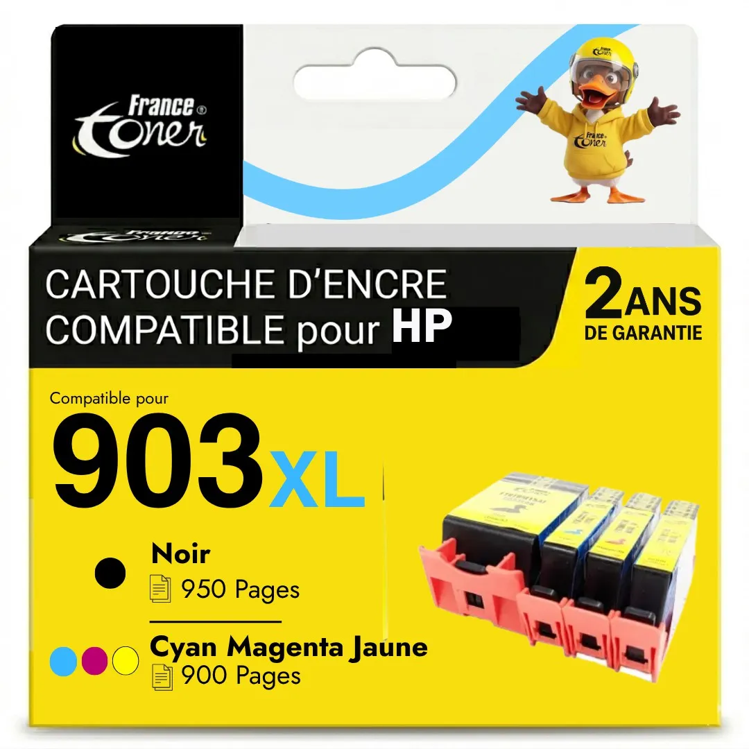 Pack de 4 cartouches d'encre compatibles France...