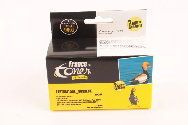 Cartouche d'encre FranceToner équivalent à HP 903XL (T6M15AE) - NOIR - Format XL