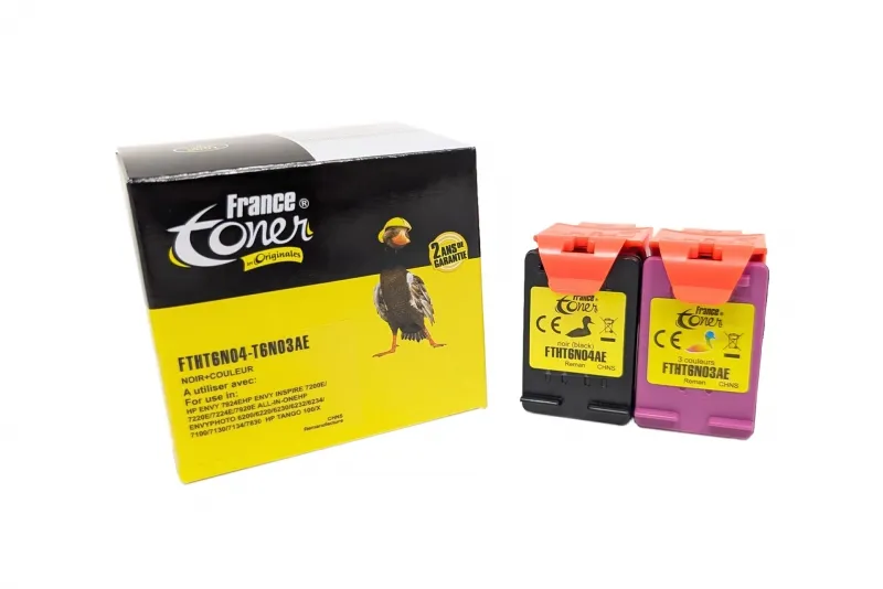 Pack de 2 cartouches d'encre compatibles France...