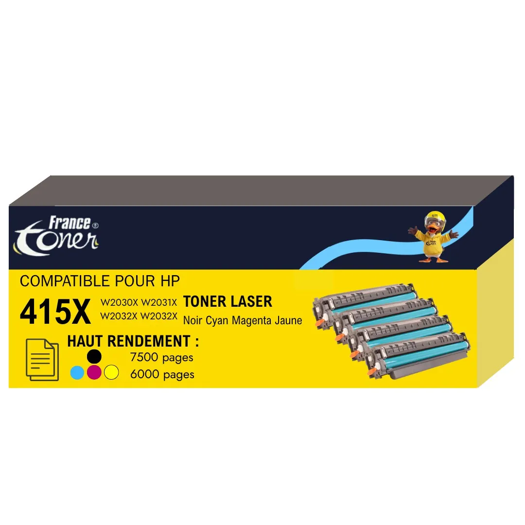 Pack de 4 toners compatibles FranceToner équiva...