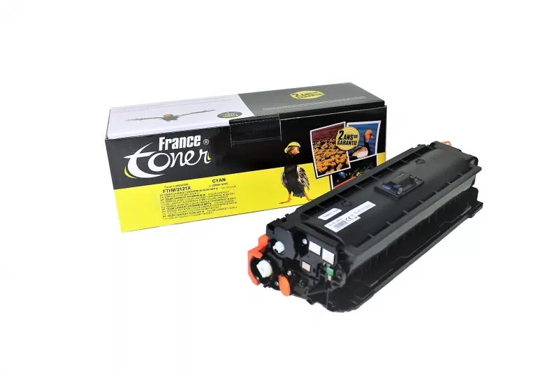 Toner FranceToner équivalent à HP 212X (W2121X) - CYAN (bleu) - Format XL