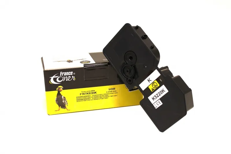 Toner FranceToner équivalent à KYOCERA TK-5220K (1T02R90NL1) - NOIR - Format Standard