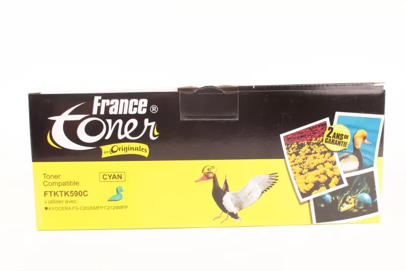 Toner FranceToner équivalent à KYOCERA TK-590C - CYAN (bleu) - Format Standard