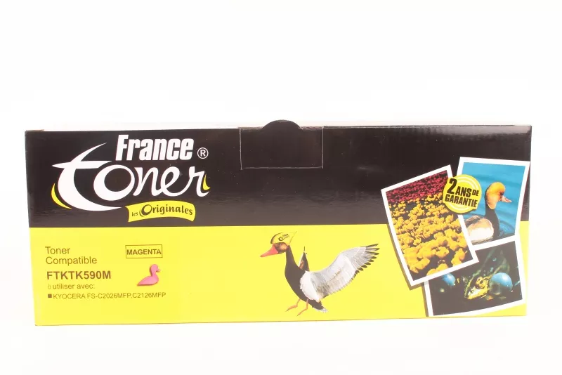Toner FranceToner équivalent à KYOCERA TK-590M - MAGENTA (rouge) - Format Standard