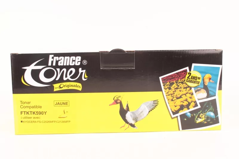 Toner FranceToner équivalent à KYOCERA TK-590Y - JAUNE - Format Standard