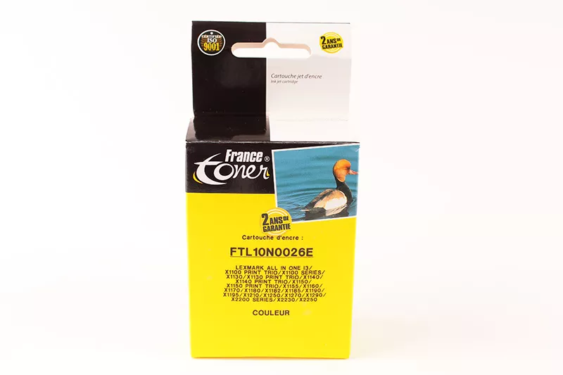 Cartouche d'encre FranceToner équivalent à LEXMARK 26 (0010N0026E) - 3 COULEURS - Format Standard
