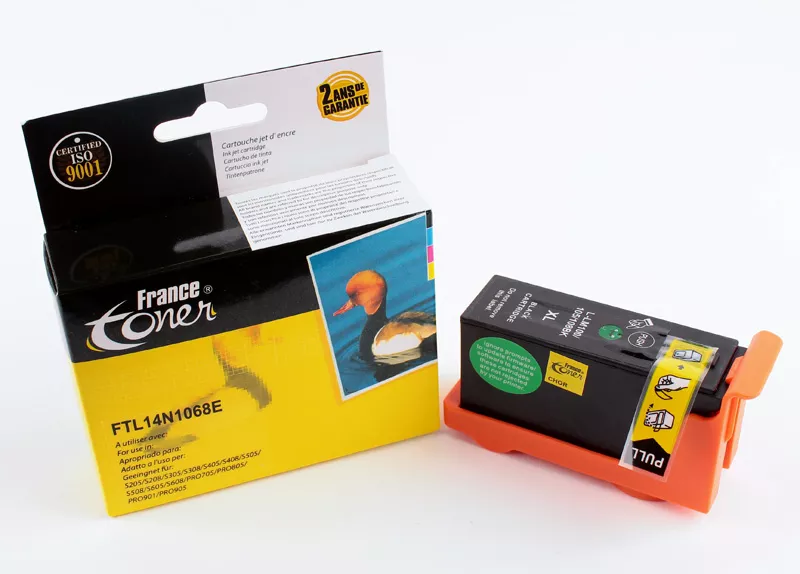 Cartouche d'encre FranceToner équivalent à LEXMARK 100XL (14N1068) - NOIR - Format XL