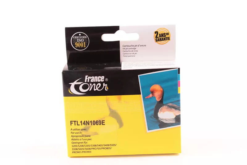 Cartouche d'encre FranceToner équivalent à LEXMARK 100XL (14N1069E) - CYAN (bleu) - Format XL