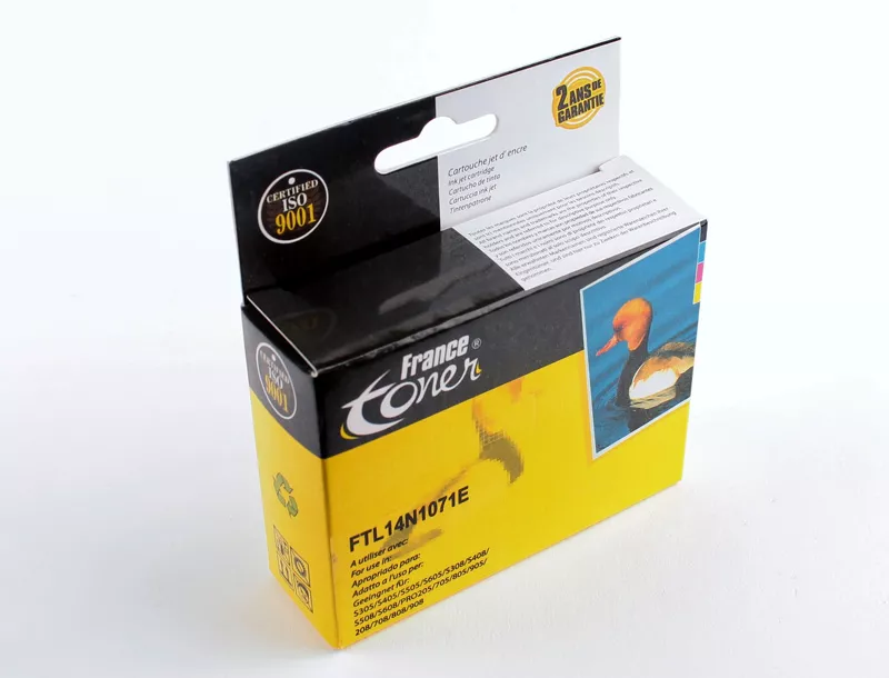 Cartouche d'encre FranceToner équivalent à LEXMARK 100XL (14N1071E) - JAUNE - Format XL