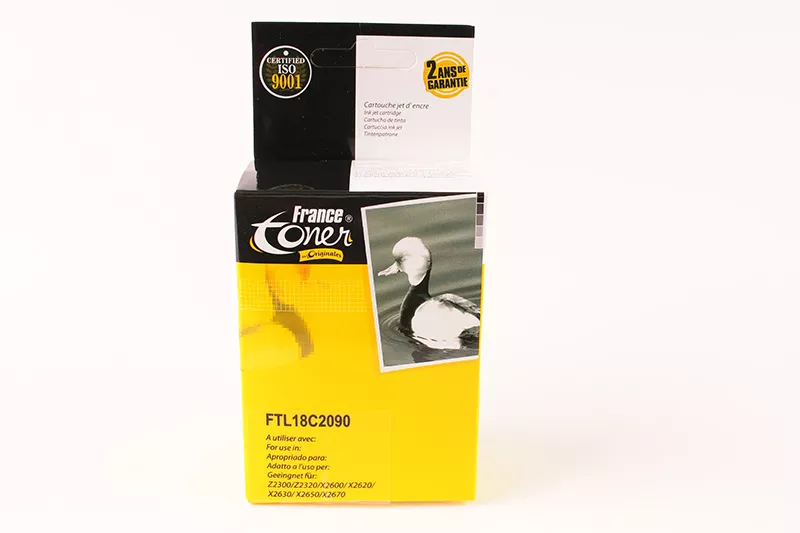 Cartouche d'encre FranceToner équivalent à LEXMARK 14 (18C2090E) - NOIR - Format Standard