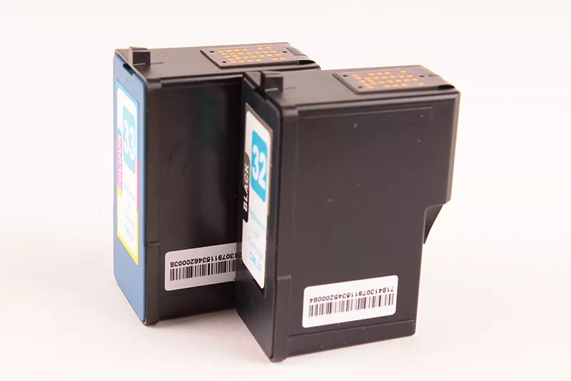 Pack de 2 cartouches d'encre FranceToner équivalent à LEXMARK 33 & 32 (80D2951) - 4 COULEURS - Format Standard