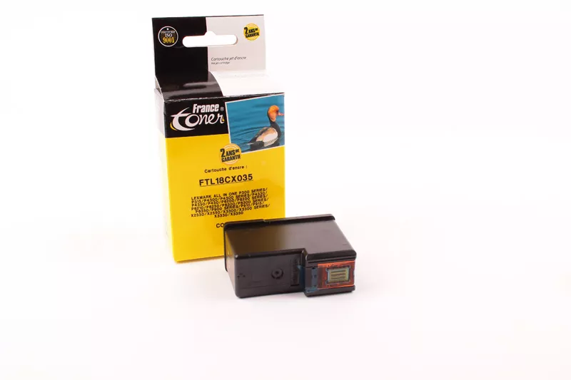 Cartouche d'encre FranceToner équivalent à LEXMARK 35XL (18C0035E) - 3 COULEURS - Format XL