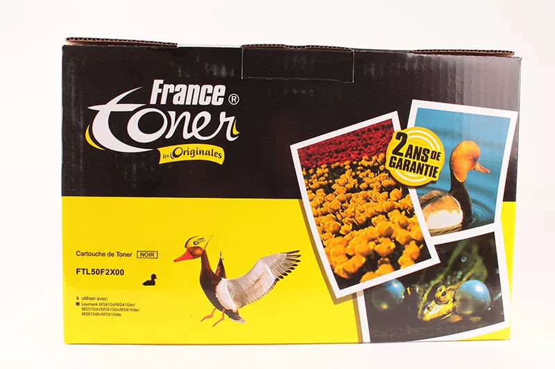 Toner FranceToner équivalent à LEXMARK 50F2X00 - NOIR - Format XL