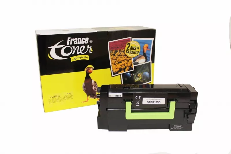 Toner FranceToner équivalent à LEXMARK 58D2U00 - NOIR - Format Standard