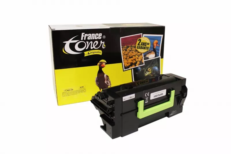 Toner FranceToner équivalent à LEXMARK 58D2U00 - NOIR - Format Standard