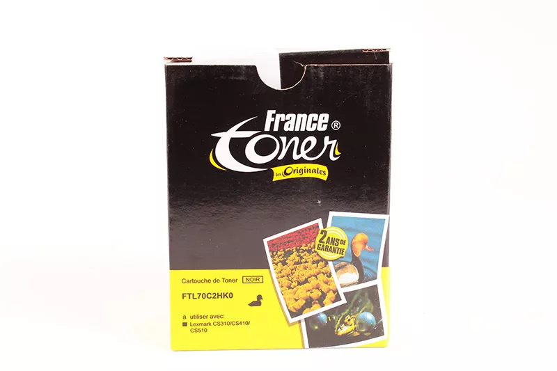 Toner FranceToner équivalent à LEXMARK 70C2HK0 - NOIR - Format Standard