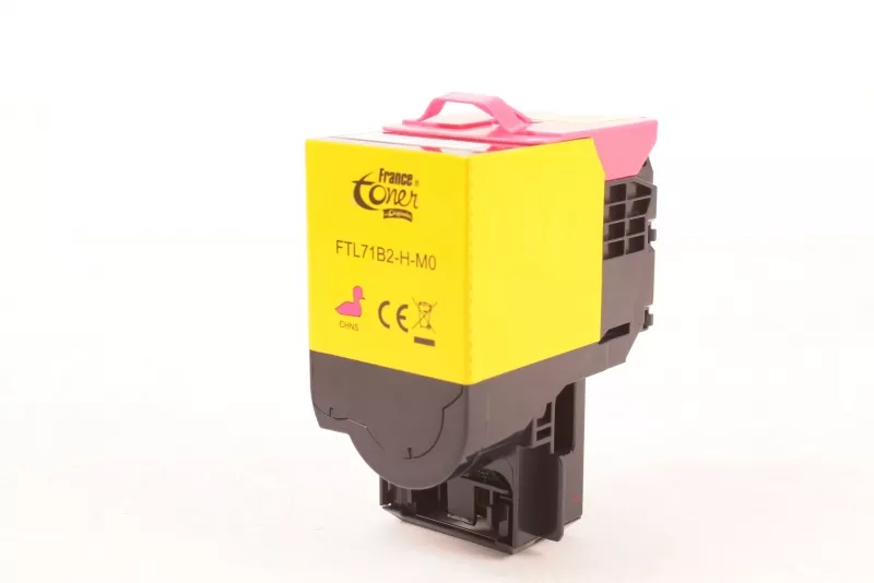 Toner FranceToner équivalent à LEXMARK 71B2HM0 - MAGENTA (rouge) - Format XL