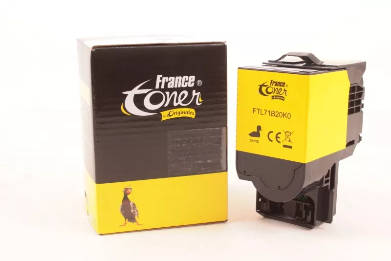 Toner FranceToner équivalent à LEXMARK 71B20K0 - NOIR - Format Standard