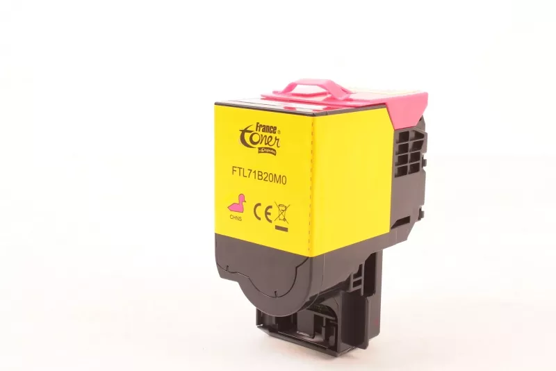 Toner FranceToner équivalent à LEXMARK 71B20M0 - MAGENTA (rouge) - Format Standard