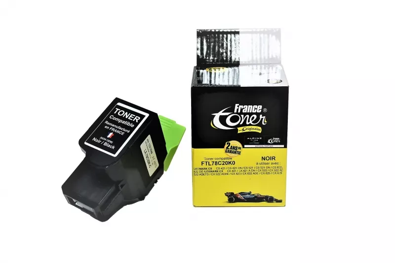 Toner FranceToner équivalent à LEXMARK 78C20K0 - NOIR - Format Standard